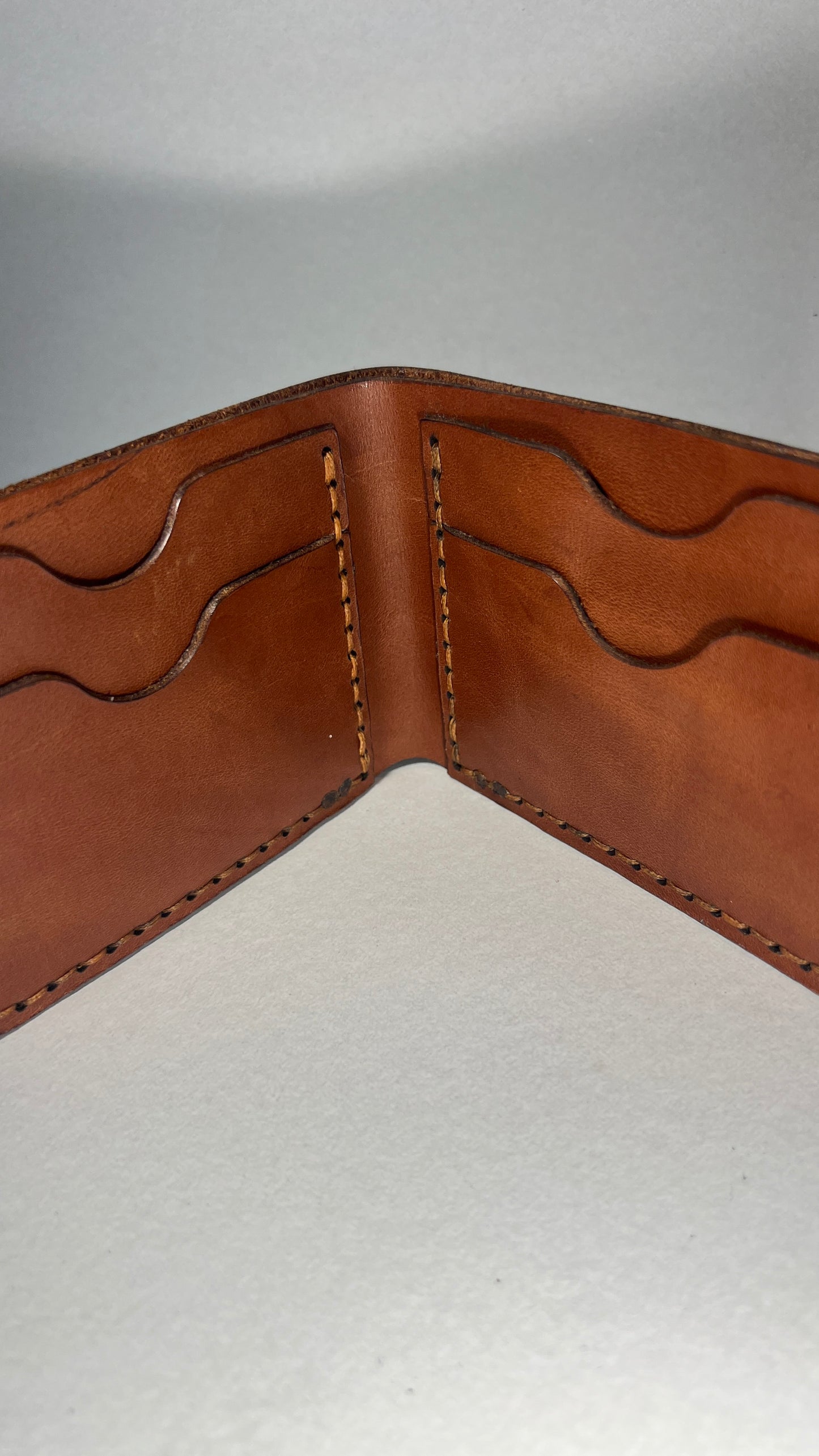 Carteira em Couro – Castanho Claro Clássica