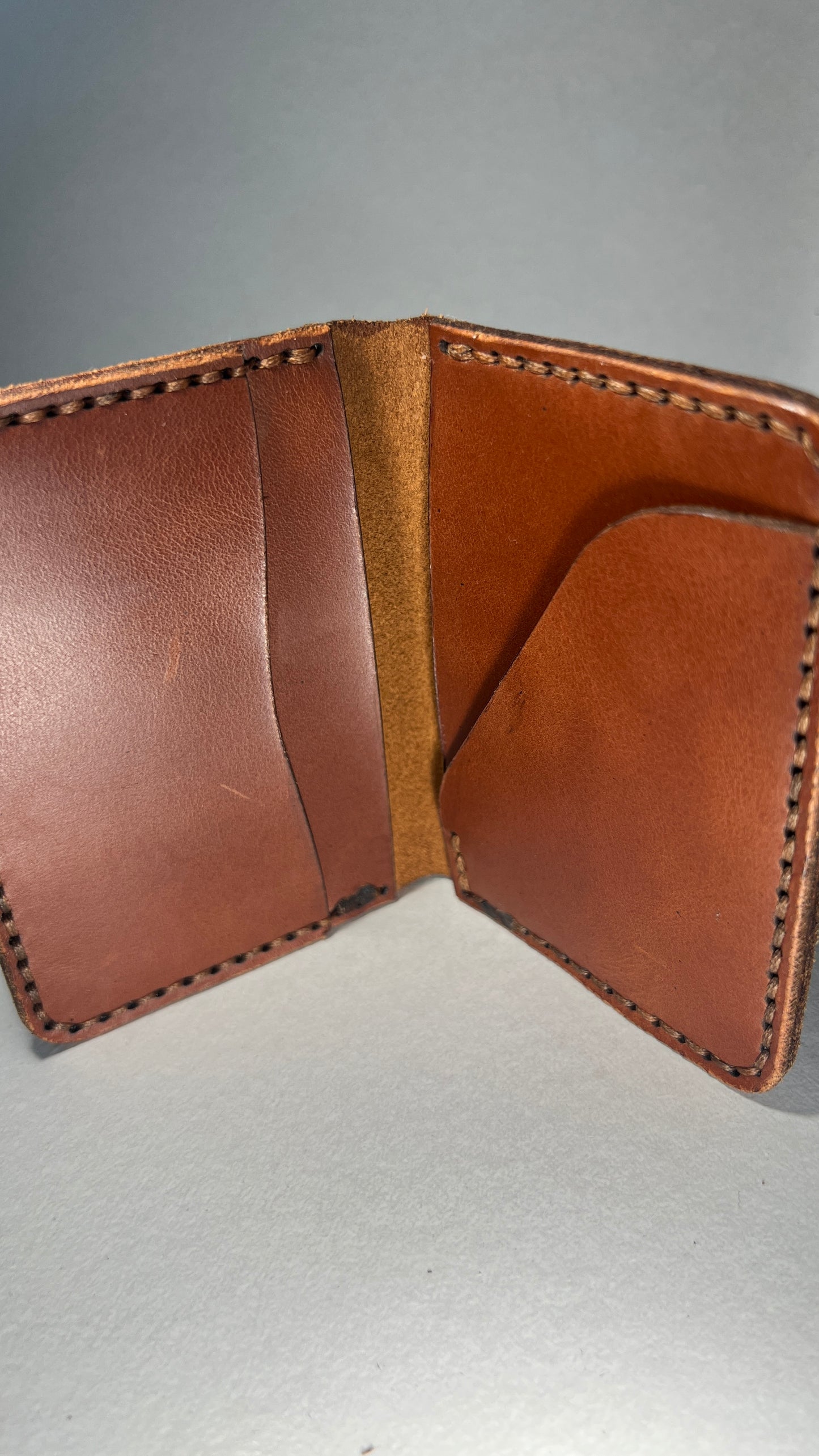 Porta Cartões em Couro - Castanho Liso Clássico