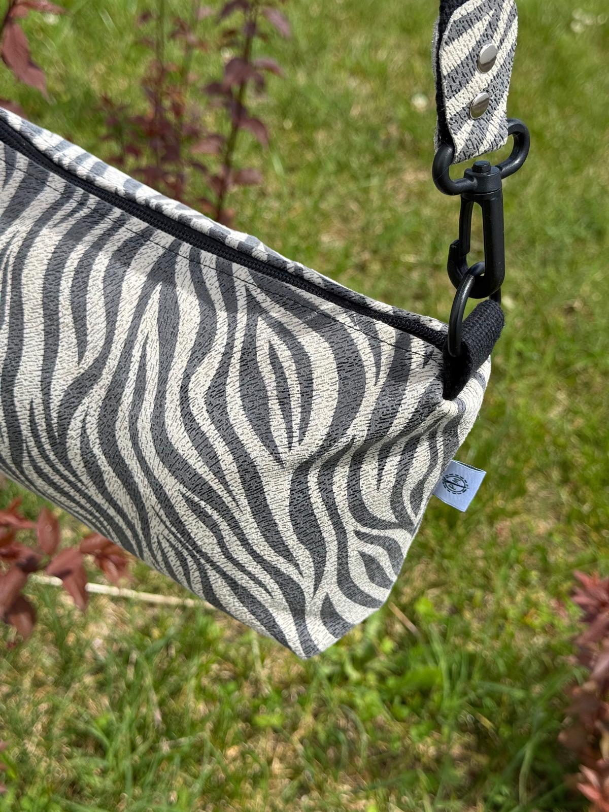 Bolsa em Couro – Zebra Preto e Branco