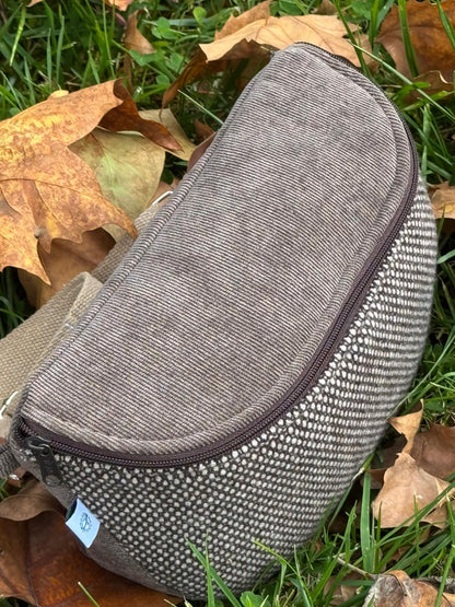 Bolsa em Tecido – Bolsa de Cintura em Bombazina e Fazenda