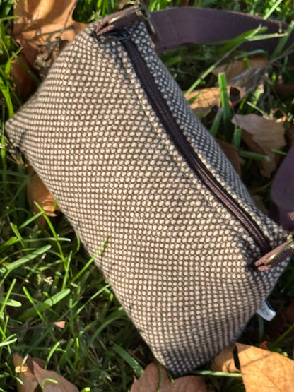 Bolsa em Tecido – Castanha com Textura Natural