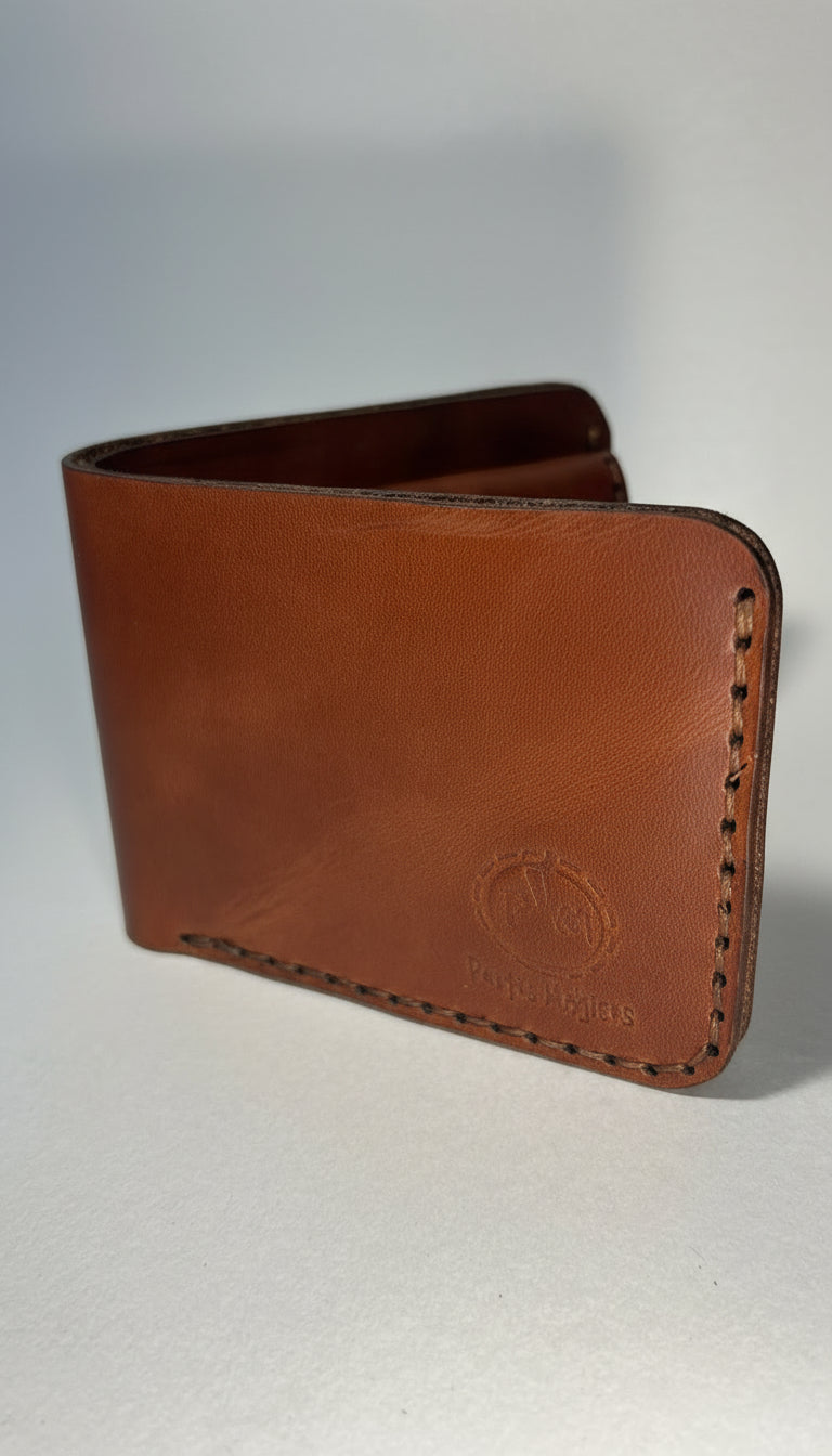 Carteira em Couro – Clássica Castanho Claro com Porta Moedas