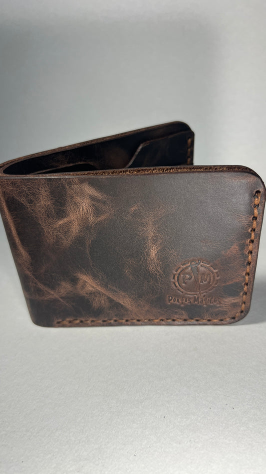 Carteira em Couro – Castanho Vintage