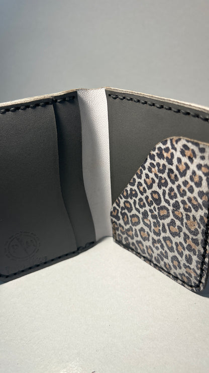 Porta Cartões em Couro - Animal Print Leopardo