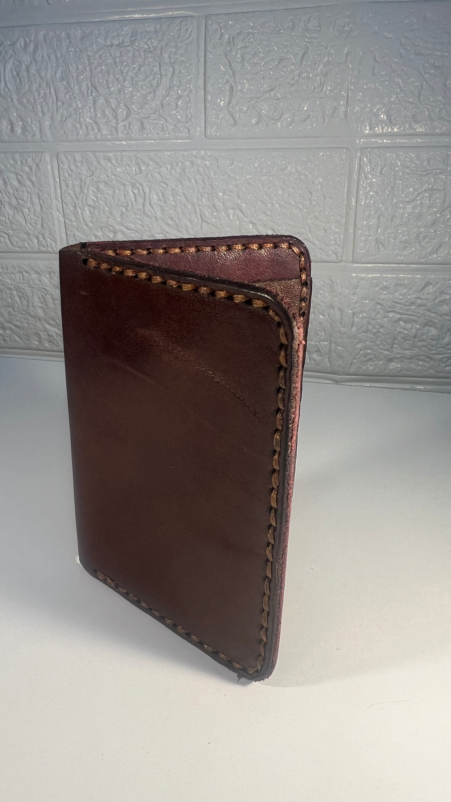 Porta Cartões em Couro "Terra Clássica" - Castanho Liso