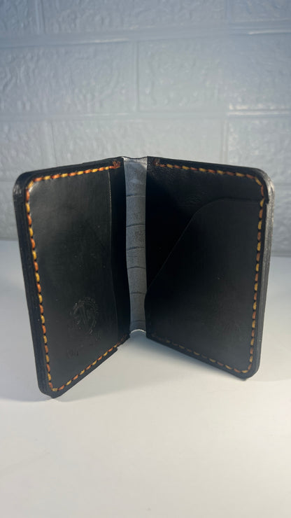 Porta Cartões em Couro “Urban Blue” – Estampa Artística Azul